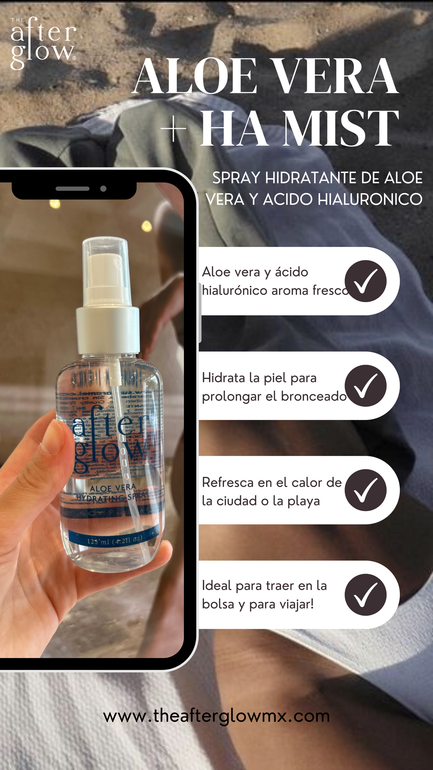 MIST HIDRATANTE ALOE VERA & Ácido Hialurónico